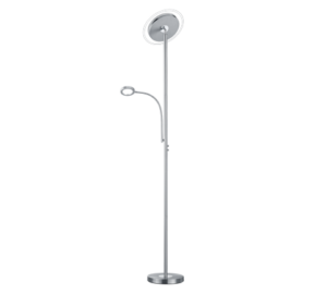 Φωτιστικό Δαπέδου Reality LED 18W  Νίκελ Ματ Μεταλλικό Dimmable 1700lm 3000K  R42752107