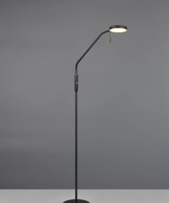 Επαναφορτίζομενο Φωτιστικό Δαπέδου Μαύρο Ματ MORENO LED Dimmable 3W 300lm CCT με Βάση Φόρτισης Reality – R44561132