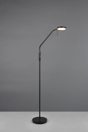 Επαναφορτίζομενο Φωτιστικό Δαπέδου Μαύρο Ματ MORENO LED Dimmable 3W 300lm CCT με Βάση Φόρτισης Reality – R44561132