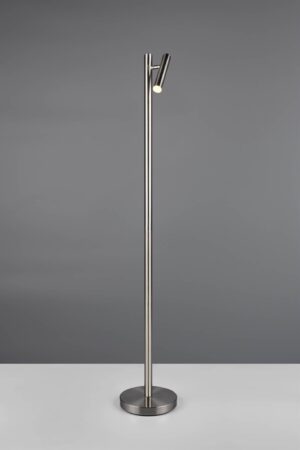 Επαναφορτίζομενο Φωτιστικό Δαπέδου Σποτ Νίκελ Ματ GOMEZ LED Dimmable 3W 300lm CCT με Βάση Φόρτισης Reality – R44571107