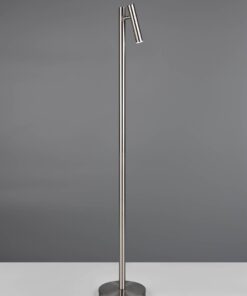 Επαναφορτίζομενο Φωτιστικό Δαπέδου Σποτ Νίκελ Ματ GOMEZ LED Dimmable 3W 300lm CCT με Βάση Φόρτισης Reality – R44571107