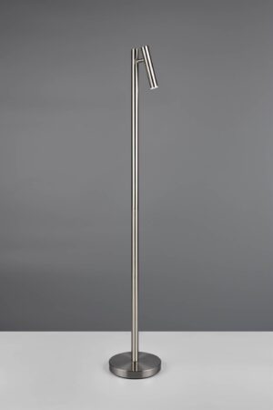 Επαναφορτίζομενο Φωτιστικό Δαπέδου Σποτ Νίκελ Ματ GOMEZ LED Dimmable 3W 300lm CCT με Βάση Φόρτισης Reality – R44571107