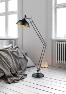 Φωτιστικό Δαπέδου Reality   E27 Μαύρο Ματ Μεταλλικό    R46061032