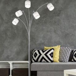 Φωτιστικό Δαπέδου Reality   5xE14 Νίκελ Ματ Μεταλλικό    R46330501