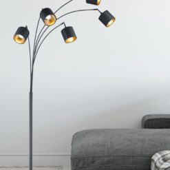 Φωτιστικό Δαπέδου Reality   5xE14 Μαύρο Ματ Μεταλλικό    R46330579