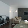 Φωτιστικό Δαπέδου Reality E14   Νίκελ Ματ Μεταλλικό    – R46332001