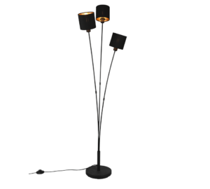 Φωτιστικό Δαπέδου Reality 3xE14   Μαύρο Ματ Μεταλλικό    – R46333979