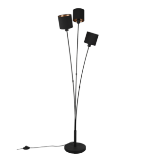 Φωτιστικό Δαπέδου Reality 3xE14   Μαύρο Ματ Μεταλλικό    – R46333979