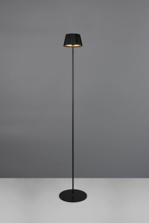 Επαναφορτιζόμενο Φωτιστικό Δαπέδου Μαύρο Ματ SUAREZ LED 1.5W 200lm 3000Κ Dimmable Αφής IP44 Reality – R47706132