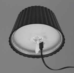 Επαναφορτιζόμενο Φωτιστικό Δαπέδου Μαύρο Ματ SUAREZ LED 1.5W 200lm 3000Κ Dimmable Αφής IP44 Reality – R47706132