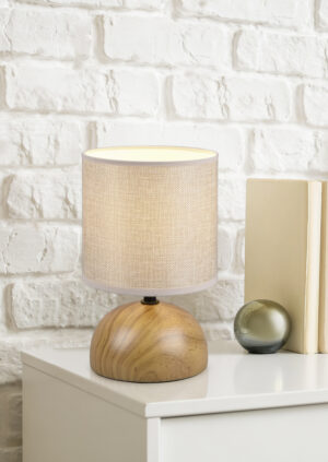 Επιτραπέζιο Φωτιστικό Reality LUCI  1x E14 Απομίμηση Ξύλου Κεραμικό   – R50351035