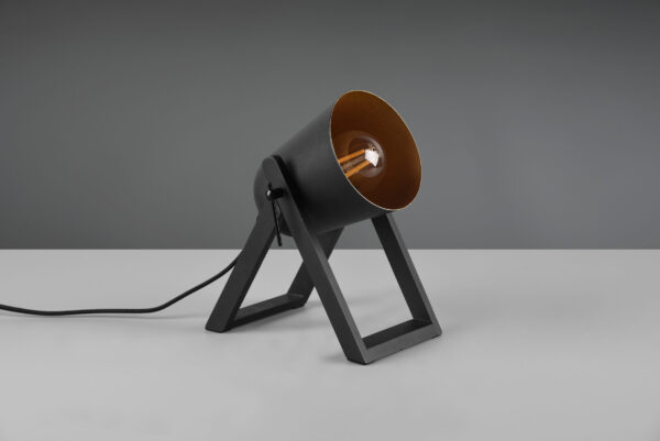 Επιτραπέζιο Φωτιστικό Reality MARC  1x E27 Schwarz-Gold Ξύλο   – R50721080