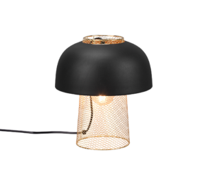 Επιτραπέζιο Φωτιστικό Reality PUNCH  1x E27 Μαύρο Ματ Μεταλλικό   – R50811032