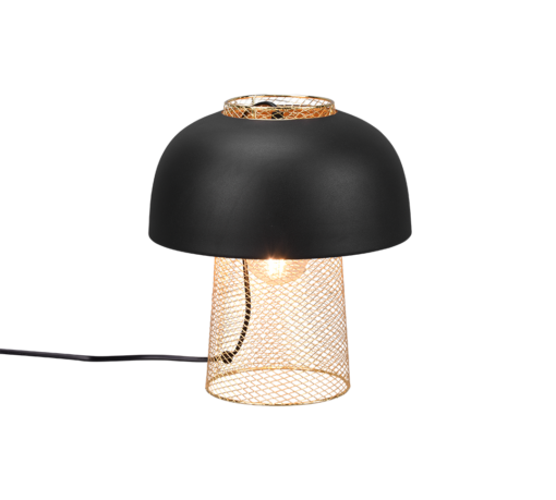 Επιτραπέζιο Φωτιστικό Reality PUNCH  1x E27 Μαύρο Ματ Μεταλλικό   – R50811032