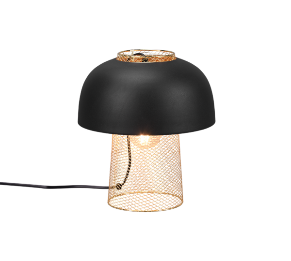 Επιτραπέζιο Φωτιστικό Reality PUNCH  1x E27 Μαύρο Ματ Μεταλλικό   – R50811032