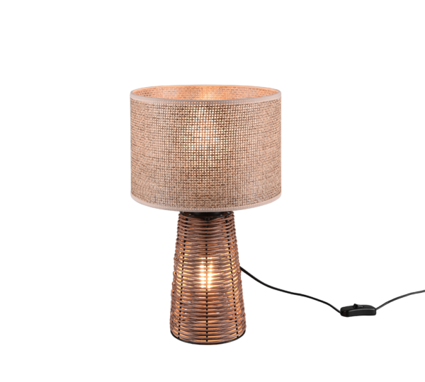 Πορτατιφ Reality E27 Καφέ Rattan  – R50972026