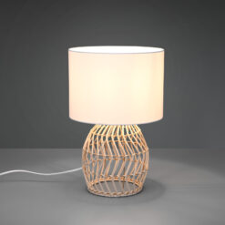 Επιτραπέζιο Φωτιστικό Reality RIKE  1x E27 Φυσικό Rattan   – R51131036