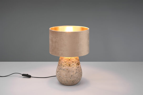 Επιτραπέζιο Φωτιστικό Reality KIRAN  1x E27 Γκρι Κεραμικό   – R51231061