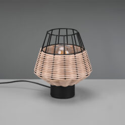 Επιτραπέζιο Φωτιστικό Reality BORKA  1x E27 Φυσικό Rattan   – R51261036