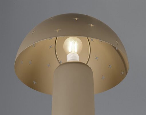 Επιτραπέζιο Φωτιστικό Καφέ Reality 1x E14 Χρώματος Μπεζ – R51361041