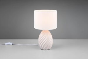 Πορτατιφ Λευκό Ματ & Λευκό Αμπαζούρ MELVA 1x E14 Reality – R51771031