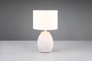 Πορτατιφ Λευκό Ματ & Λευκό Αμπαζούρ MELVA 1x E14 Reality – R51771031