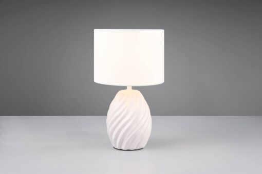 Πορτατιφ Λευκό Ματ & Λευκό Αμπαζούρ MELVA 1x E14 Reality – R51771031