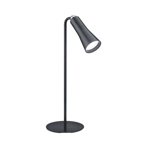 Επιτραπέζιο Φωτιστικό Reality MAXI  LED, 2W · 200lm, 3000K Μαύρο Ματ Μεταλλικό, Αφής, Επαναφορτιζόμενη Μπαταρία, Επαναφόρτιση σύνδεσης USB-C – R52121132