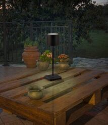 Επιτραπέζιο Φωτιστικό Trio Lighting LED 1.5W Επαναφορτιζόμενο USB Step Dimmable Μαύρου Χρώματος  – R54096132