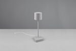 Επαναφορτιζόμενο Πορτατιφ Γκρι FERNANDEZ LED 1.5W 130lm CCT Dimmable Αφής με Ασύρματη Βάση Φόρτισης IP54 Reality – R54096177