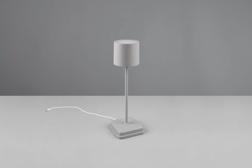 Επαναφορτιζόμενο Πορτατιφ Γκρι FERNANDEZ LED 1.5W 130lm CCT Dimmable Αφής με Ασύρματη Βάση Φόρτισης IP54 Reality – R54096177