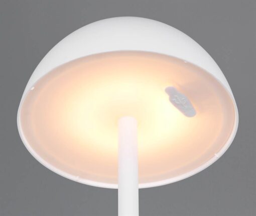 Επαναφορτιζόμενο Πορτατιφ Λευκό Ματ RICARDO LED 1.7W 240lm 3000Κ Dimmable Αφής IP54 Reality – R54106131
