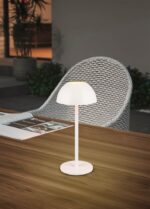 Επαναφορτιζόμενο Πορτατιφ Λευκό Ματ RICARDO LED 1.7W 240lm 3000Κ Dimmable Αφής IP54 Reality – R54106131