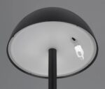 Επαναφορτιζόμενο Πορτατιφ Μαύρο Ματ RICARDO LED 1.7W 240lm 3000Κ Dimmable Αφής IP54 Reality – R54106132