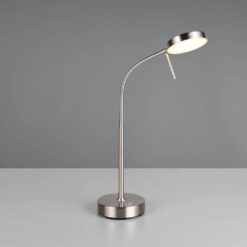 Επαναφορτίζομενο Πορτατίφ Νίκελ Ματ MORENO LED Dimmable 3W 300lm CCT με Βάση Φόρτισης Reality – R54561107