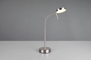 Επαναφορτίζομενο Πορτατίφ Νίκελ Ματ MORENO LED Dimmable 3W 300lm CCT με Βάση Φόρτισης Reality – R54561107