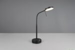 Επαναφορτίζομενο Πορτατίφ Μαύρο Ματ MORENO LED Dimmable 3W 300lm CCT με Ασύρματη Βάση Φόρτισης Reality – R54561132
