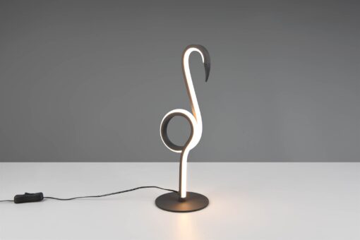 Πορτατιφ σε Σχήμα Φλαμίνγκο Μαύρο Ματ INGO LED 6W 550lm 3000K Reality – R54581132