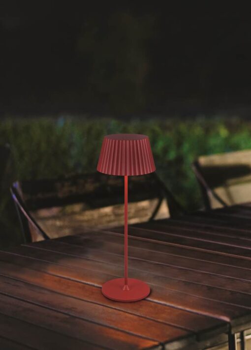 Επαναφορτιζόμενο Πορτατιφ Κόκκινο SUAREZ LED 1.5W 200lm 3000Κ Dimmable Αφής με Ασύρματη Βάση Φόρτισης IP44 Reality – R57706110