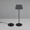 Επαναφορτιζόμενο Πορτατιφ Μαύρο SUAREZ LED 1.5W 200lm 3000Κ Dimmable Αφής με Ασύρματη Βάση Φόρτισης IP44 Reality – R57706132