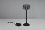 Επαναφορτιζόμενο Πορτατιφ Μαύρο SUAREZ LED 1.5W 200lm 3000Κ Dimmable Αφής με Ασύρματη Βάση Φόρτισης IP44 Reality – R57706132