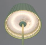 Επαναφορτιζόμενο Πορτατιφ Πράσινο Φυστικί SUAREZ LED 1.5W 200lm 3000Κ Dimmable Αφής με Ασύρματη Βάση Φόρτισης IP44 Reality – R57706149