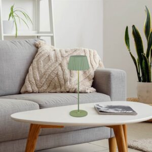 Επαναφορτιζόμενο Πορτατιφ Πράσινο Φυστικί SUAREZ LED 1.5W 200lm 3000Κ Dimmable Αφής με Ασύρματη Βάση Φόρτισης IP44 Reality – R57706149