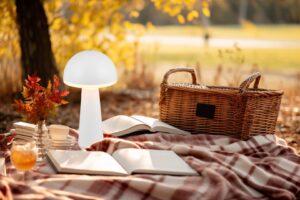 Επαναφορτιζόμενο Πορτατιφ Λευκό Ματ FUNGO LED 2W 200lm CCT Dimmable Αφής με Ασύρματη Βάση Φόρτισης IP54 Reality – R57716131