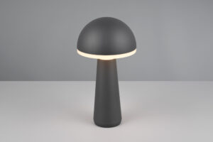 Επαναφορτιζόμενο Πορτατιφ Ανθρακί FUNGO LED 2W 200lm CCT Dimmable Αφής με Ασύρματη Βάση Φόρτισης Reality – R57716142