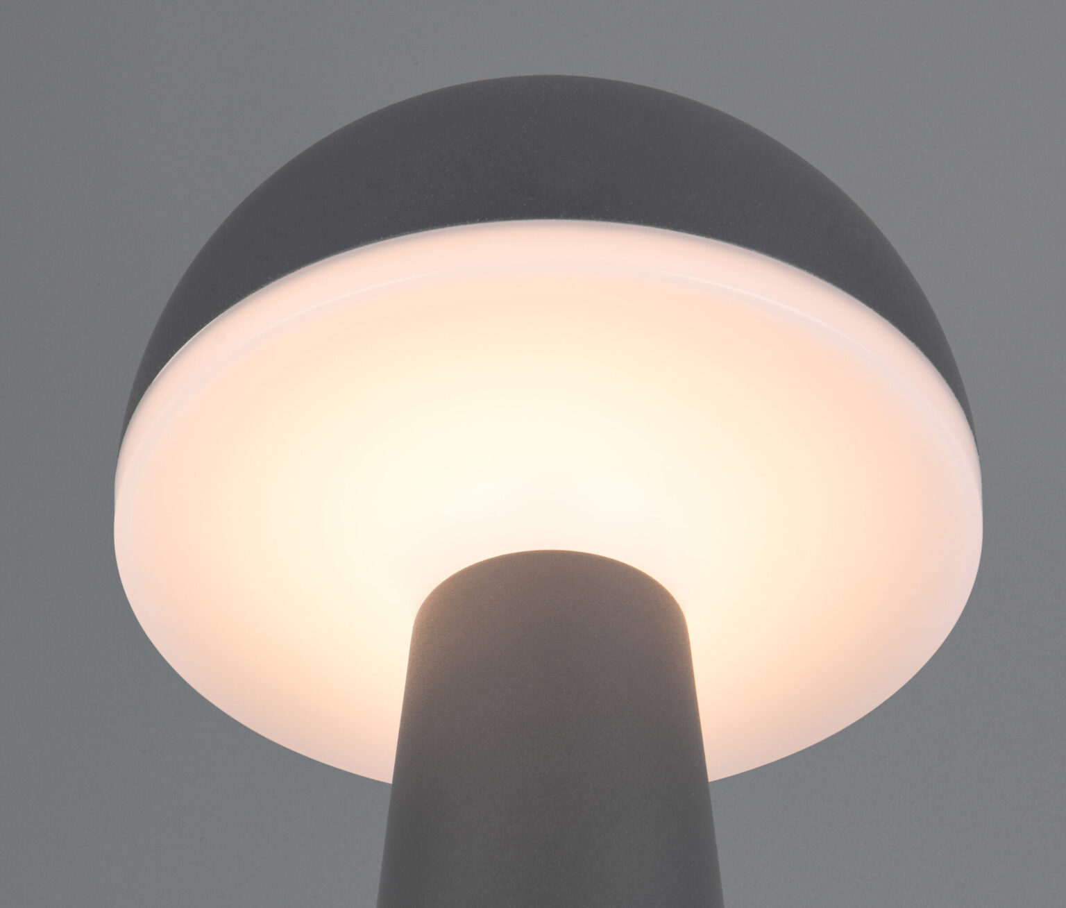 Επαναφορτιζόμενο Πορτατιφ Ανθρακί FUNGO LED 2W 200lm CCT Dimmable Αφής με Ασύρματη Βάση Φόρτισης Reality – R57716142