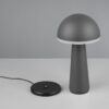 Επαναφορτιζόμενο Πορτατιφ Ανθρακί FUNGO LED 2W 200lm CCT Dimmable Αφής με Ασύρματη Βάση Φόρτισης Reality – R57716142
