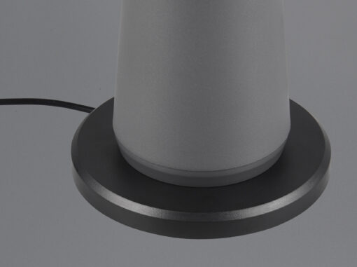 Επαναφορτιζόμενο Πορτατιφ Ανθρακί FUNGO LED 2W 200lm CCT Dimmable Αφής με Ασύρματη Βάση Φόρτισης Reality – R57716142