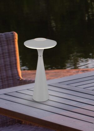 Επαναφορτιζόμενο Πορτατιφ Γκρι TORREZ LED 2W 180lm CCT Dimmable Αφής Reality – R57726177