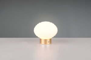 Επιτραπέζιο Επαναφορτιζόμενο Φωτιστικό EARL Reality LED 1.5W 3000K Αφής Χρώματος Ματ Ορειχάλκινο – R57771101